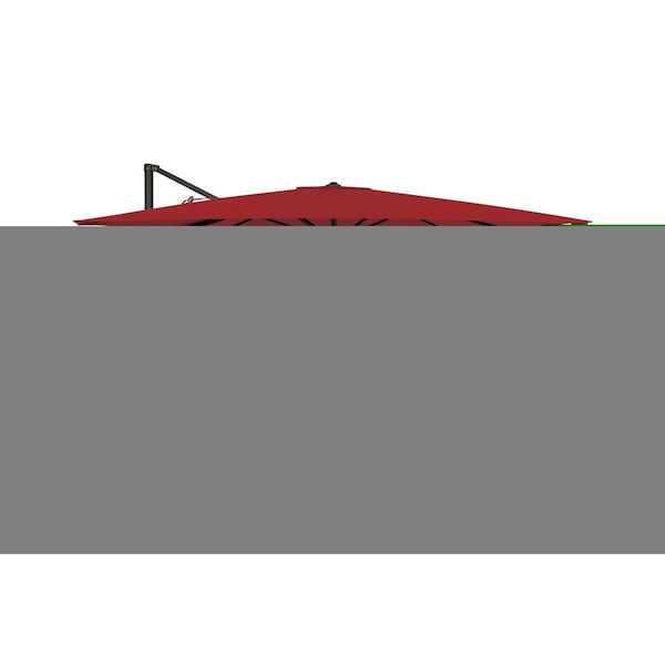 Lasco Fittings Simply Shade Skye Cantilever Umbrella, Really Red